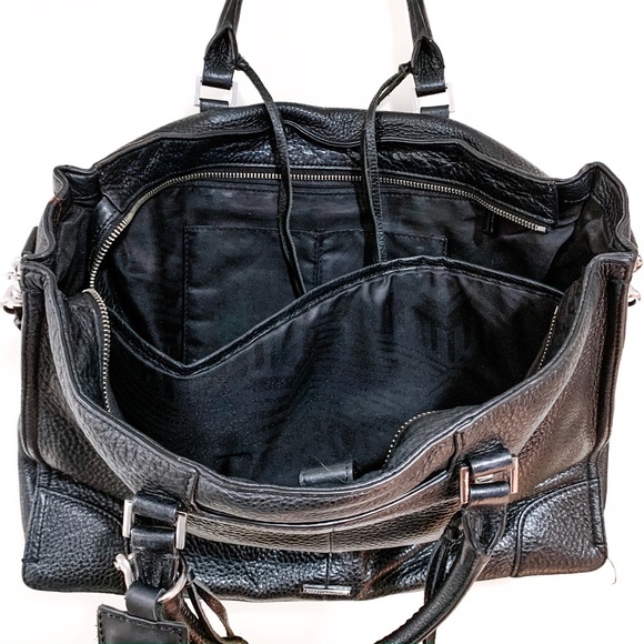 Rebecca Minkoff | Black Regan Satchel Tote - Picture 2 of 4